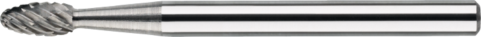 Phantom Hardmetaal Stiftfrees model E, druppelvorm, schacht 3 mm