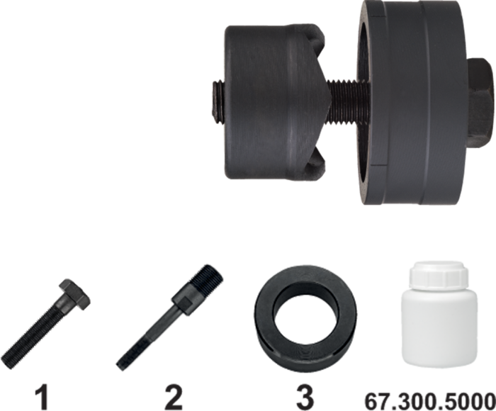 Phantom Gatenpons voor hand- en hydraulisch gebruik, incl. bout