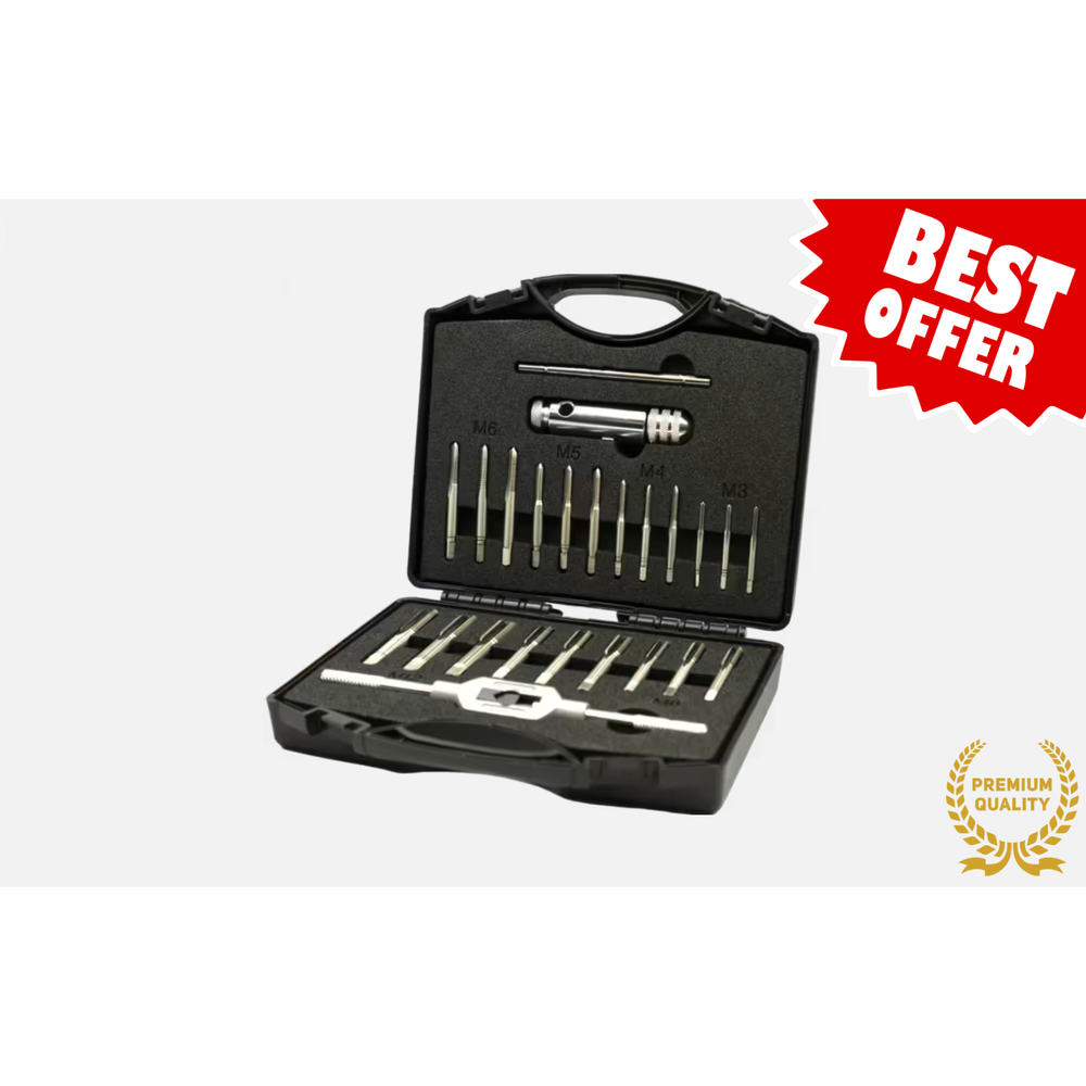 International Tools ECO HSS Set Draadsnijden DIN 352 in kunststof koffer M3 - M12