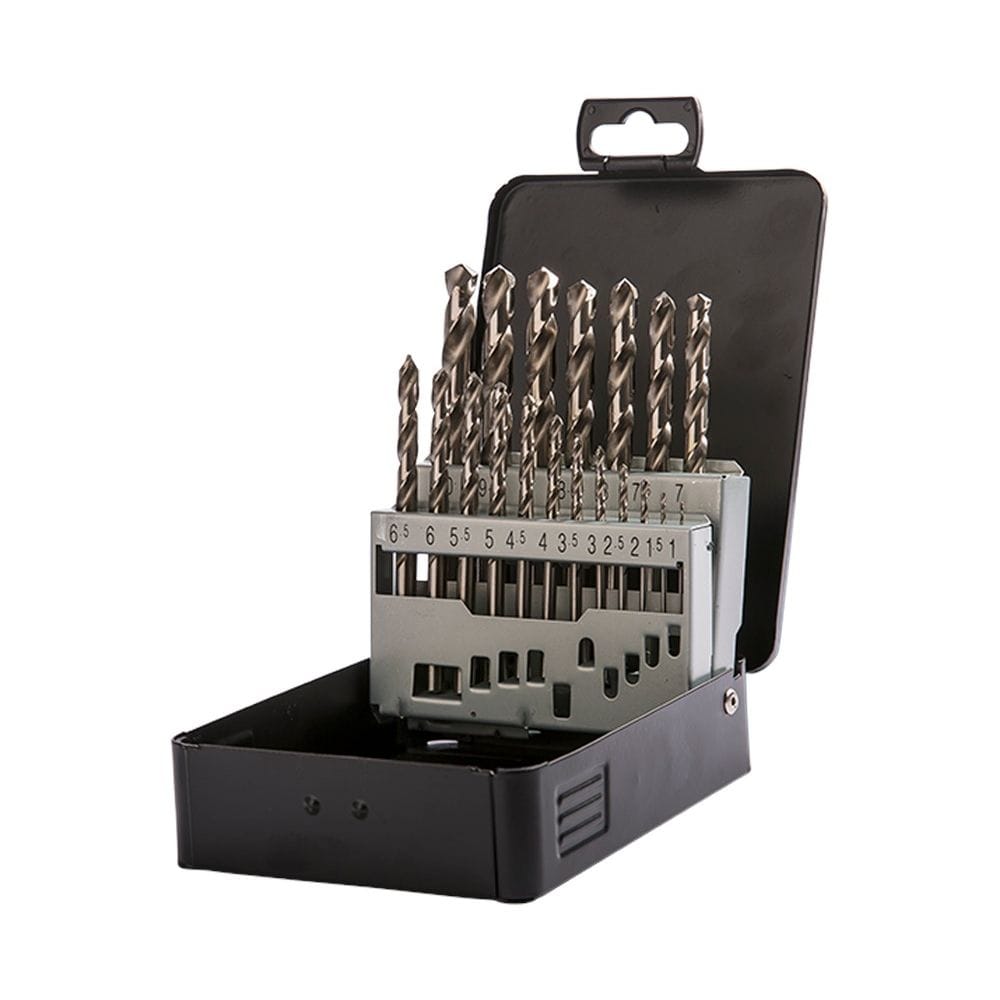 Labor Metaalborenset DIN338 HSS-G Geslepen 19-delig 1-10mm x0.5mm 1DS-1