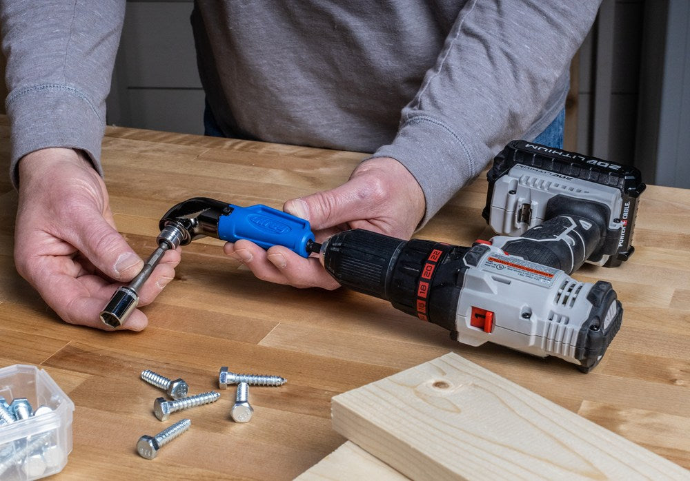 Haakse bithouder met 1/4"aansluiting