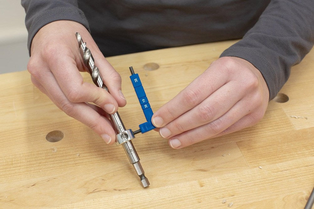 Losse boor jig520 en jig 320 met markeringen  13 mm, 19 mm, en 38 mm