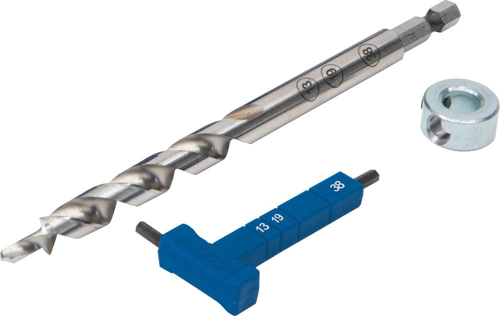 Losse boor jig520 en jig 320 met markeringen  13 mm, 19 mm, en 38 mm