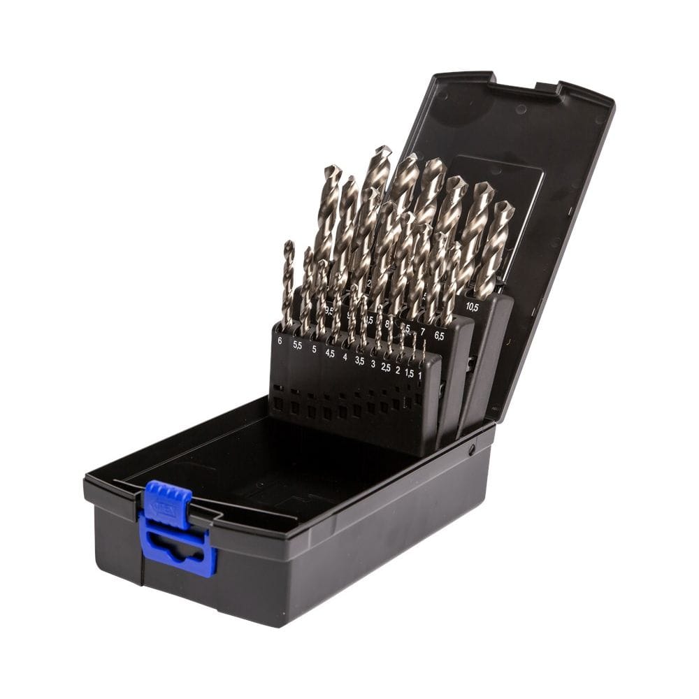 Labor RoseBox Metaalborenset DIN338 HSS-G Geslepen 25-delig 1-13mm x0.5mm 1DS-1