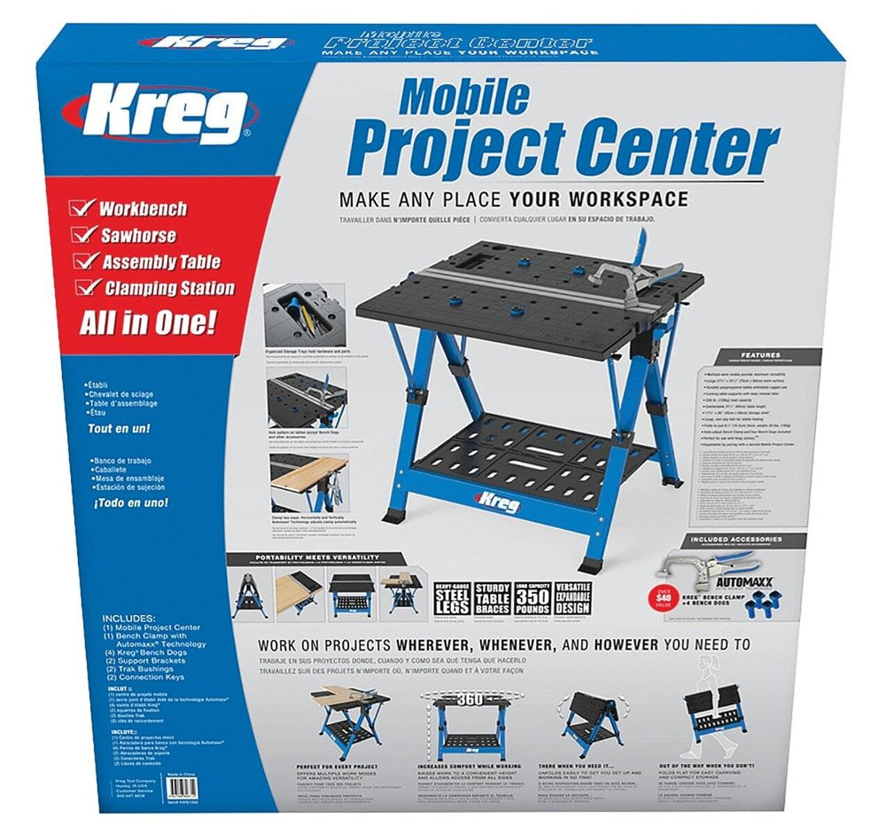 Kreg multifunctionele werkbank werkbank, schraag, montagetafel in een