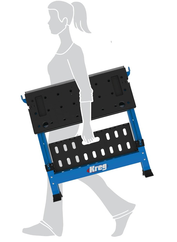 Kreg multifunctionele werkbank werkbank, schraag, montagetafel in een