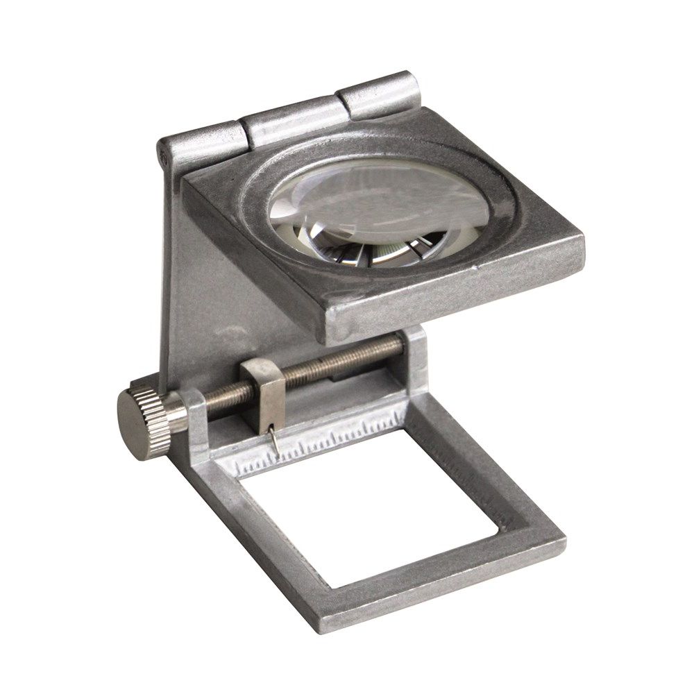 Precisie loep 55x38x50mm, vergr. 10x Afl. 1,0mm, Scala 1,0mm in de rand-0