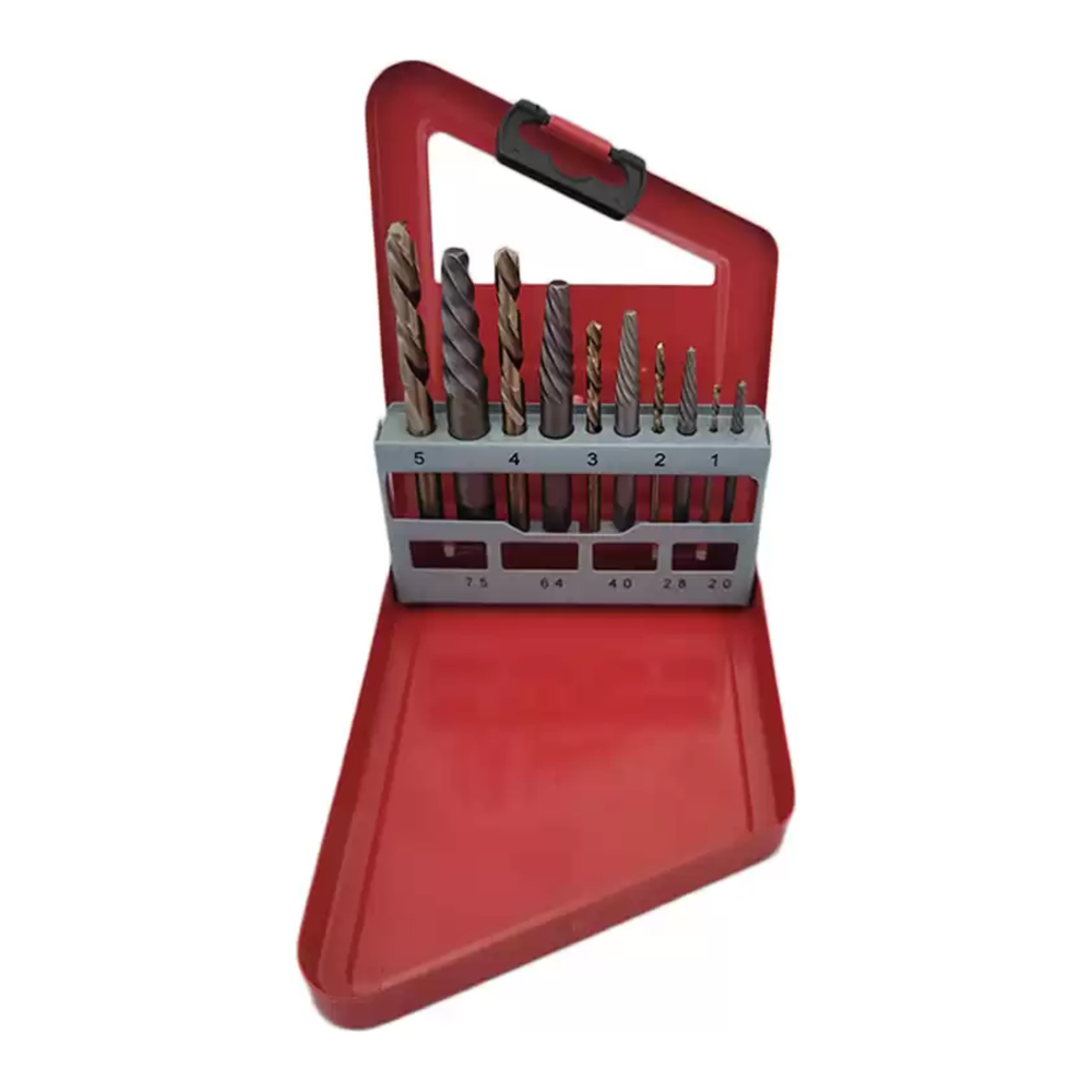 Linkse tappen en boren HSS titaan genitreerd 2 – 7,5 mm 10-delig