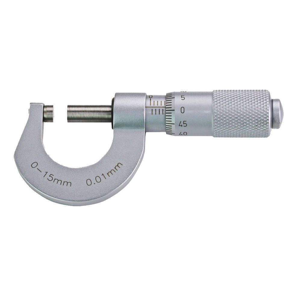 Precisie micrometer 0-15mm DIN863 aflezing 0,01mm met HM meetpunten-0