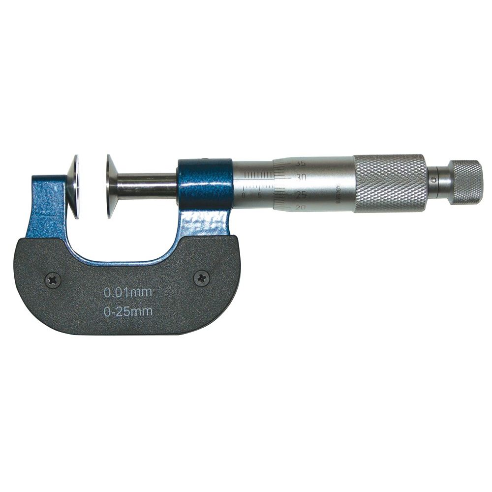 Micrometer 0-25mm met grote vlakke spanvlakken-0