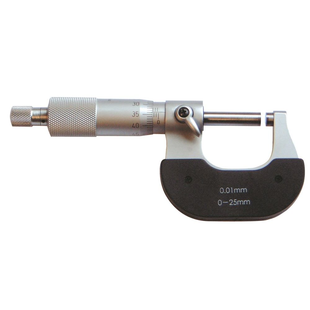 Precisie micrometer 25-50mm LINKSHANDIG aflezing 0,01mm met HM meetpunten-0