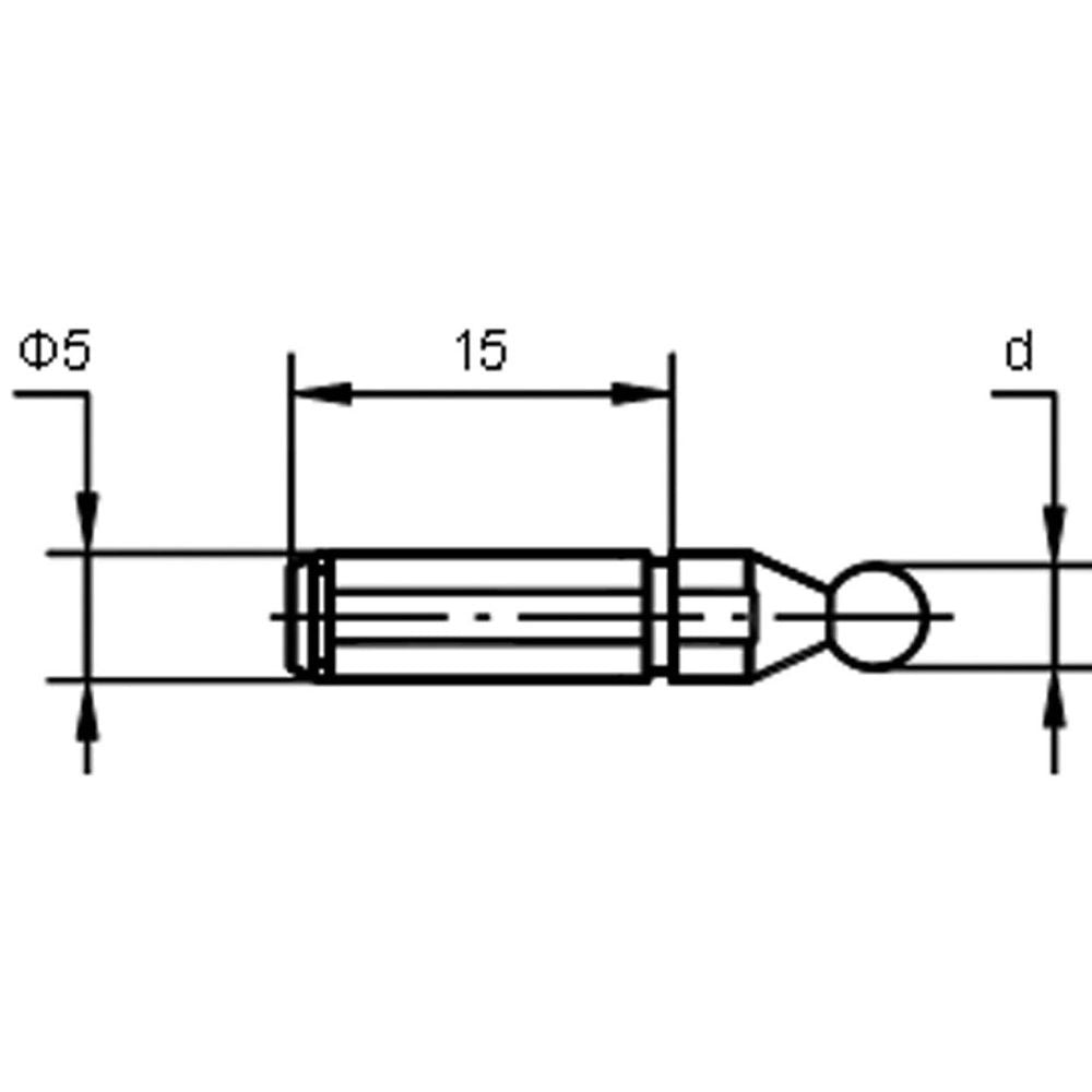 Bal-inserts voor meting voor tandwielen 6mm-2