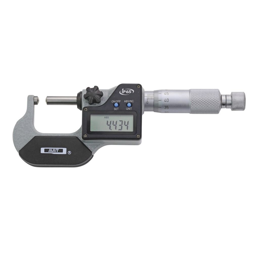 Digitale buiswand micrometer IP65 0-25mm, 1 bol meetoppervlak-0