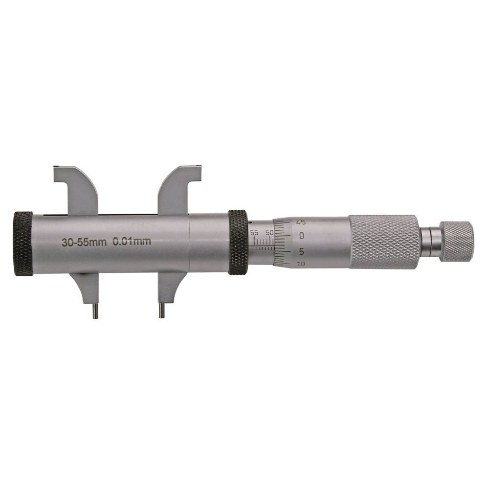 Micrometer voor inwendig meten 5-55mm met dubbele snavel, nauwkeurigheid 0,005-0
