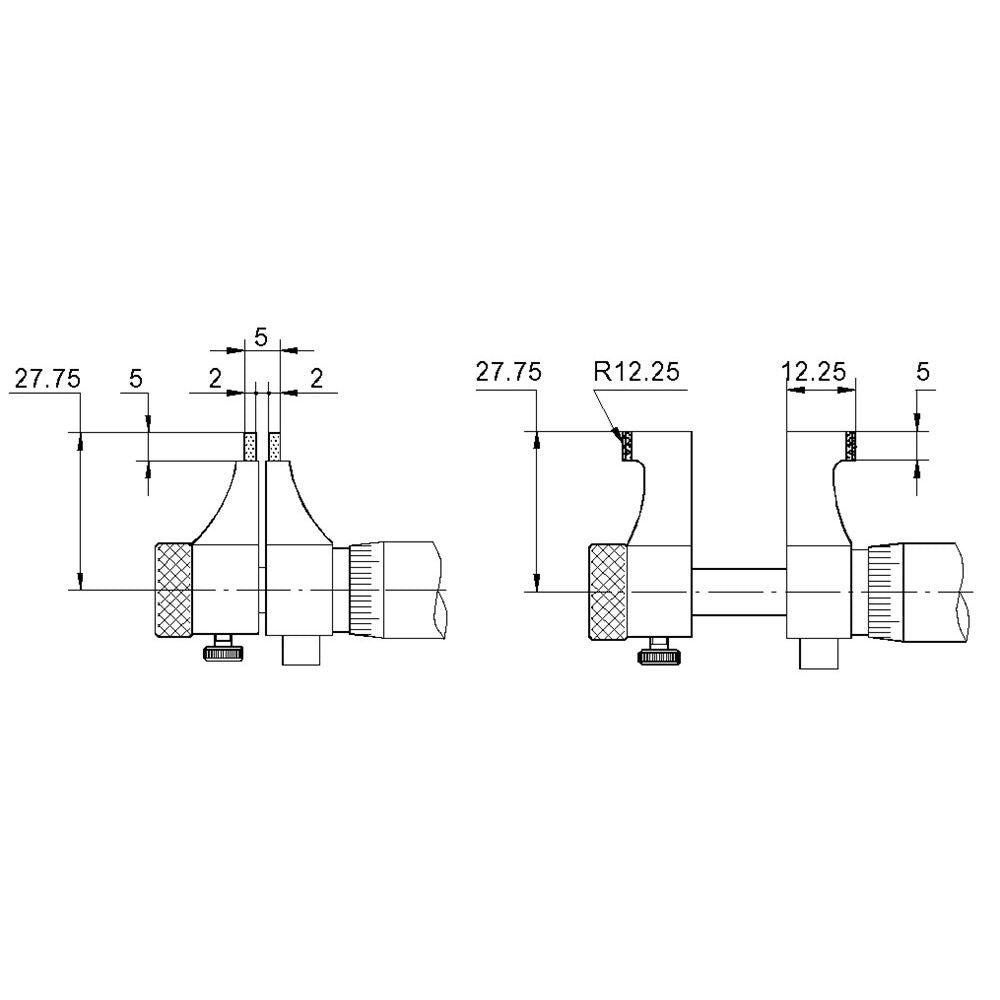 Digitale binnen micrometer 75-100mm IP65, niet instelbaar-2