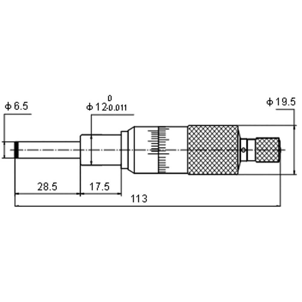 Meetschroeven 0-25mm, L=113mm-2