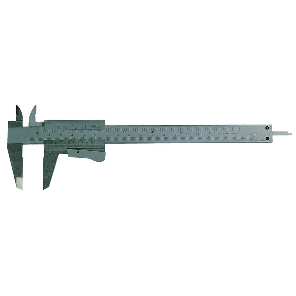 Schuifmaat "PRECISIE" RVS 200x50mm met vastzetschroef 1/1000" in etui-1