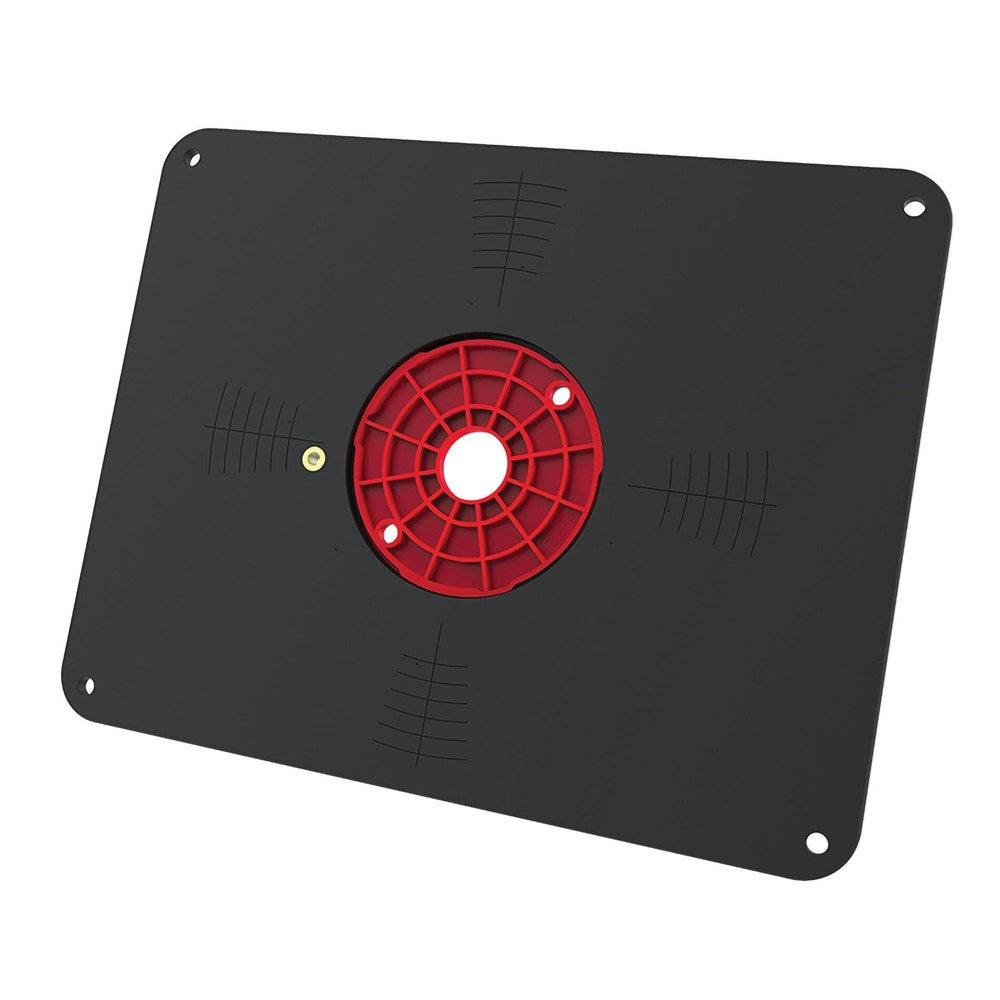 Freestafelinlegplaat - niet-voorgeboord afm. 298 x 235 mm incl. 3 freesringen