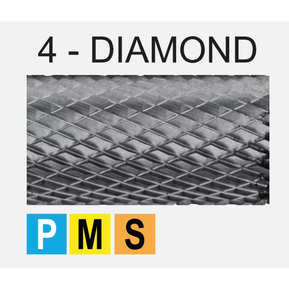 Phantom hardmetaal Stiftfrees model G, boomvorm spits, schacht 6 mm, lang