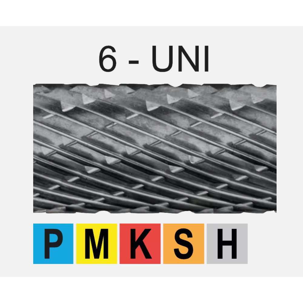 Phantom hardmetaal Stiftfrees model H, vlamvorm, schacht 3 mm