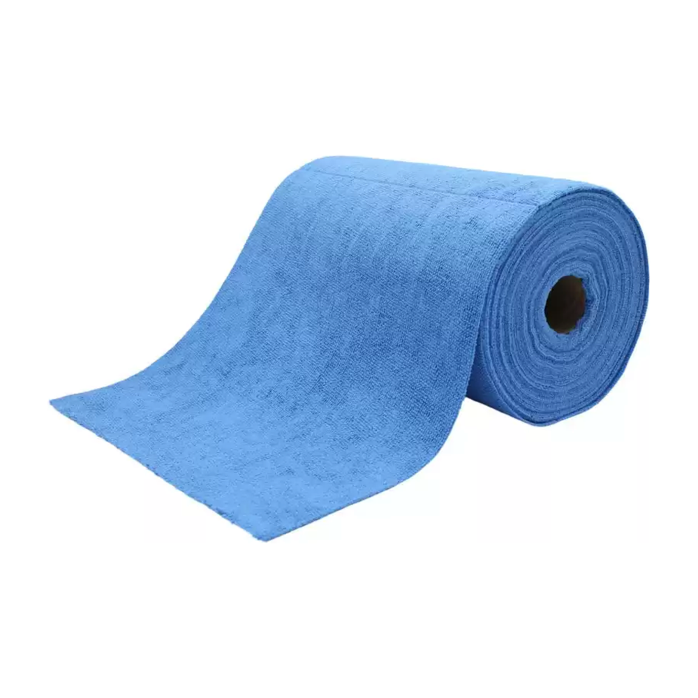 Poetsdoek op rol 75stuks Blauw