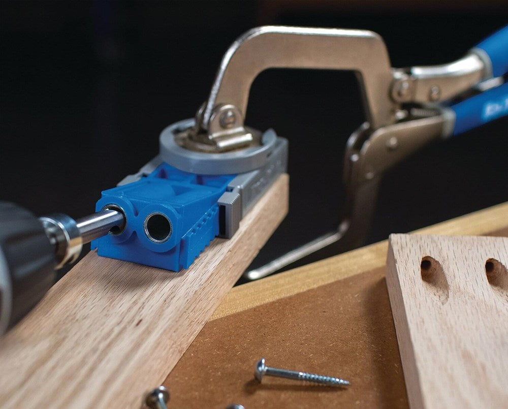 Pocket-Hole Jig R3 verbindingssysteem boormal met 2 boorgaten, dia 9,5 mm