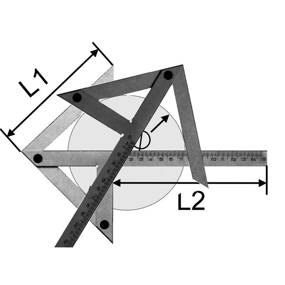 Centreerwinkelhaak precisie 500x300mm "TOP" uit gehard zwart aluminium-2