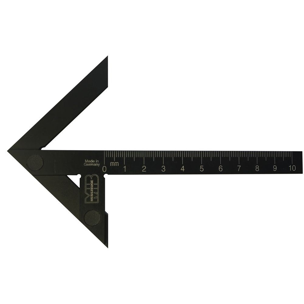 Centreerwinkelhaak precisie 300x180mm "TOP" uit gehard zwart aluminium-0