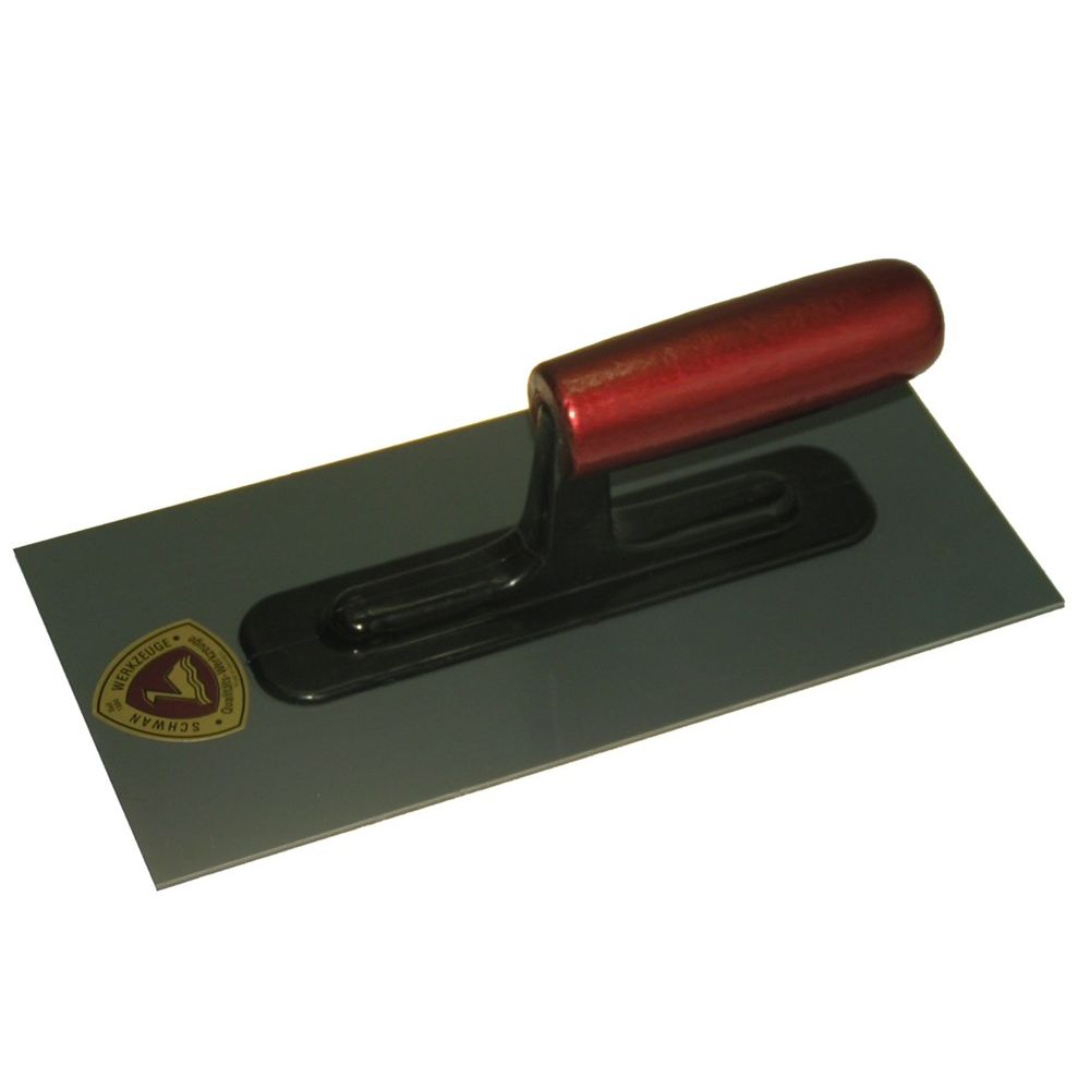 Plakspaan recht houten handvat 3.0mm kunststof blad 280x130mm-0