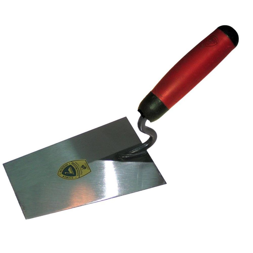 Stucadoorstroffel comfort grip recht model RVS 180mm-0