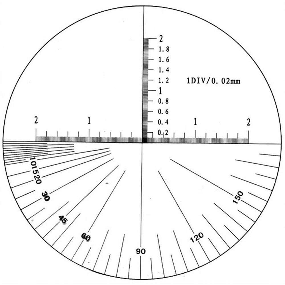Precisie stifmicroscoop vergroting 200x 50x23x138mm, zicht 1,1mm-3