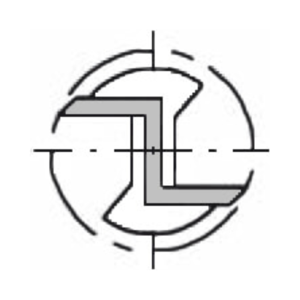 GROEFFREES Ø 8 X 20 MM, TL=55 MM, S=8 MM, HW
