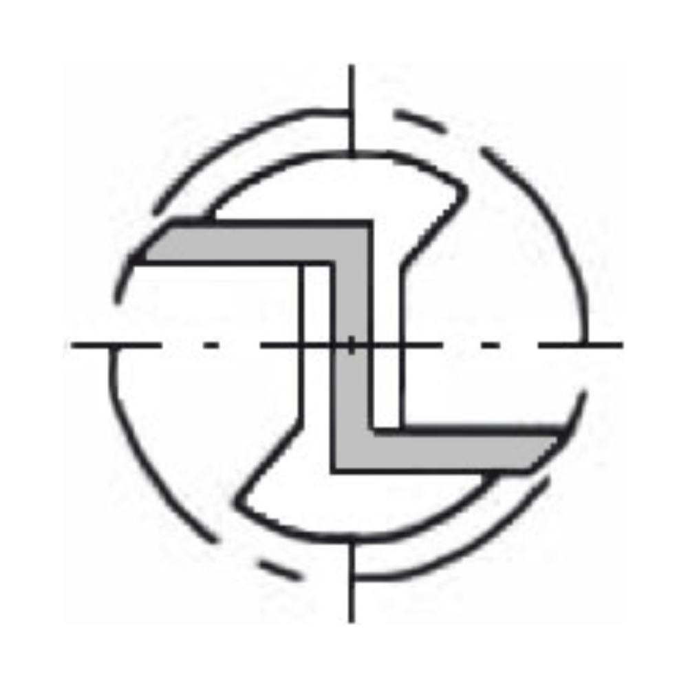 GROEFFREES Ø 14 X 30 MM, TL=90 MM, S=8 MM, HW