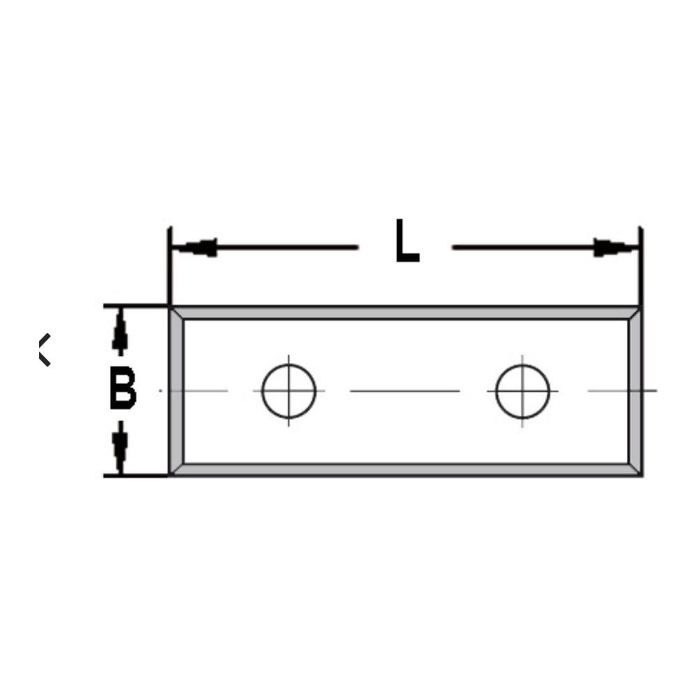 KEERMES 30,0 X 9,0 X 1,5 MM (2-GATS), VIERZIJDIG GESLEPEN, HW