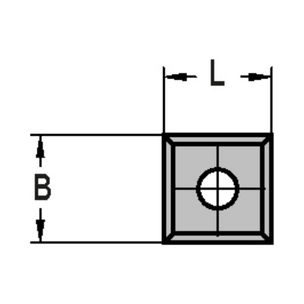 KEERMES 10,5 X 10,5 X 1,5 MM (1-GATS), VIERZIJDIG GESLEPEN, HW