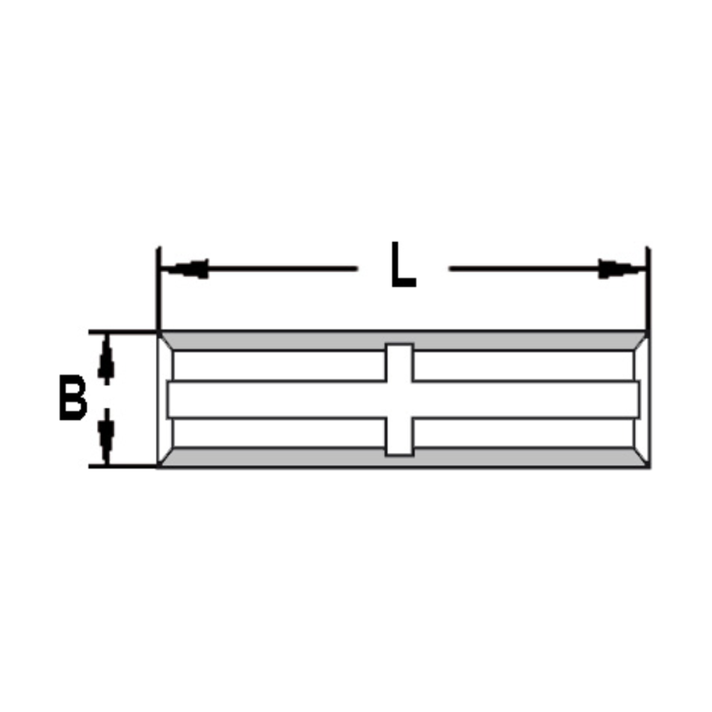 MINI-KEERMES 25,0 X 5,5 X 1,1 MM, VIERZIJDIG GESLEPEN, HW