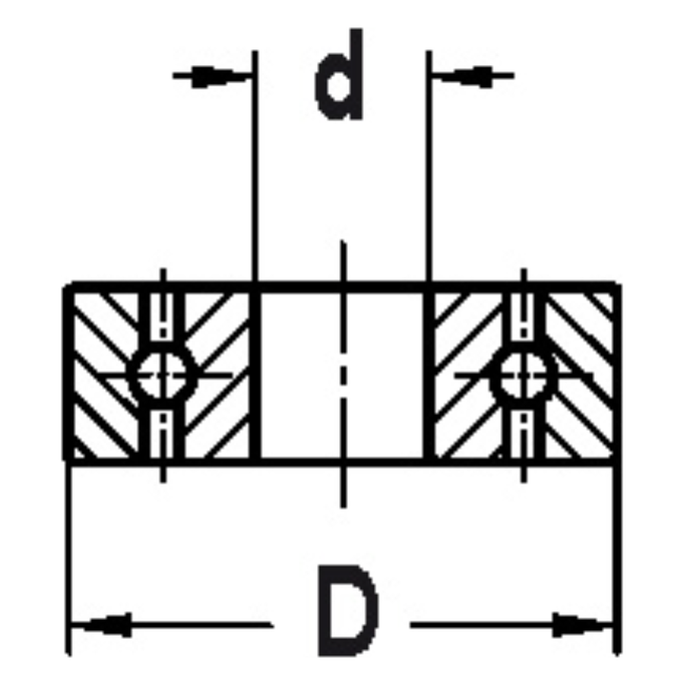 KOGELLAGER Type: D=22,0 x 7,0 mm