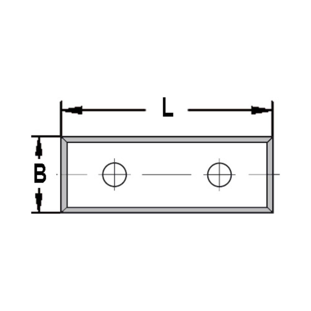 KEERMES 30,0 X 12,0 X 1,5 MM (2-GATS), VIERZIJDIG GESLEPEN, HW
