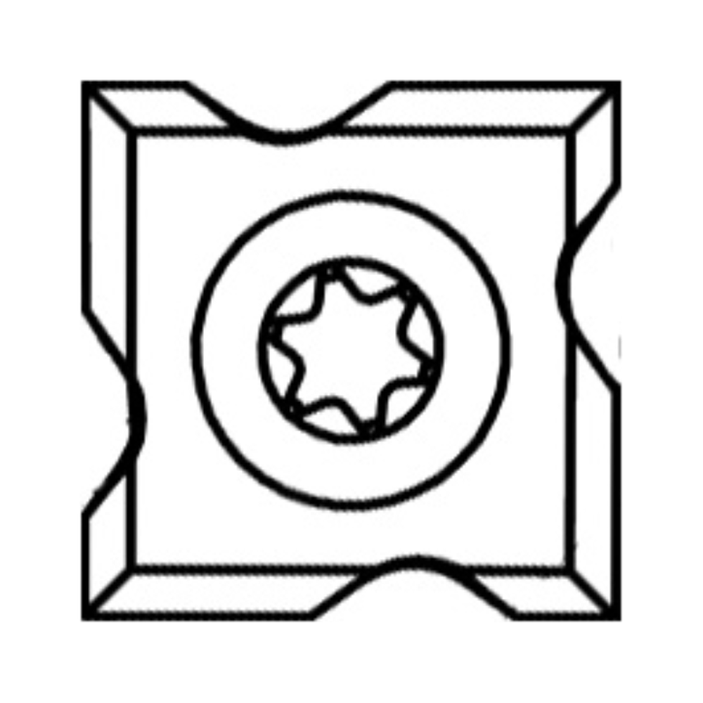 AFRONDKEERMES R=3,0 MM, VIERZIJDIG GEPROFILEERD, HW