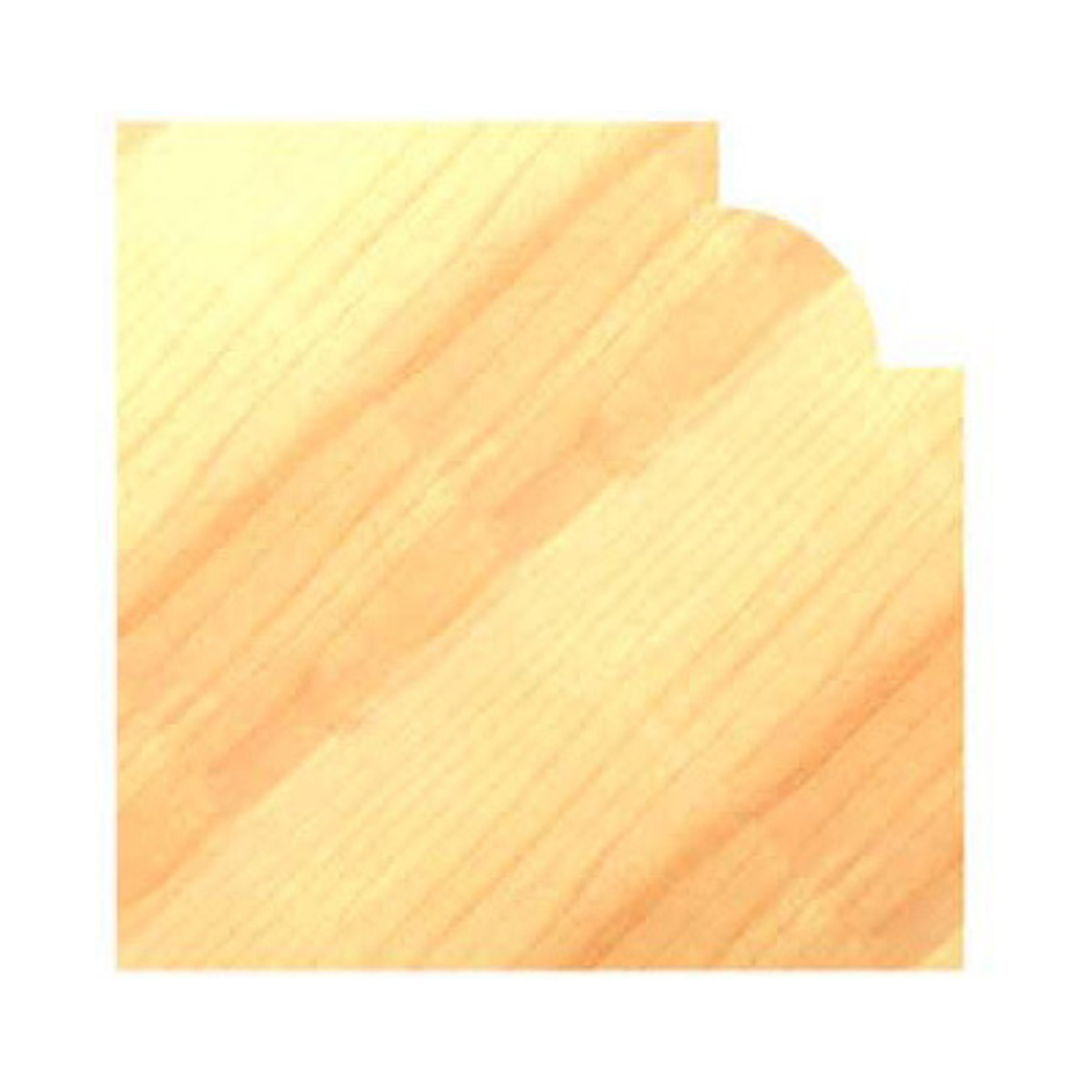 KWARTRONDPROFIELFREES R=12,7 MM ONDERKANT INGELEGD HW, D=37,4 MM, S=6 MM, HW