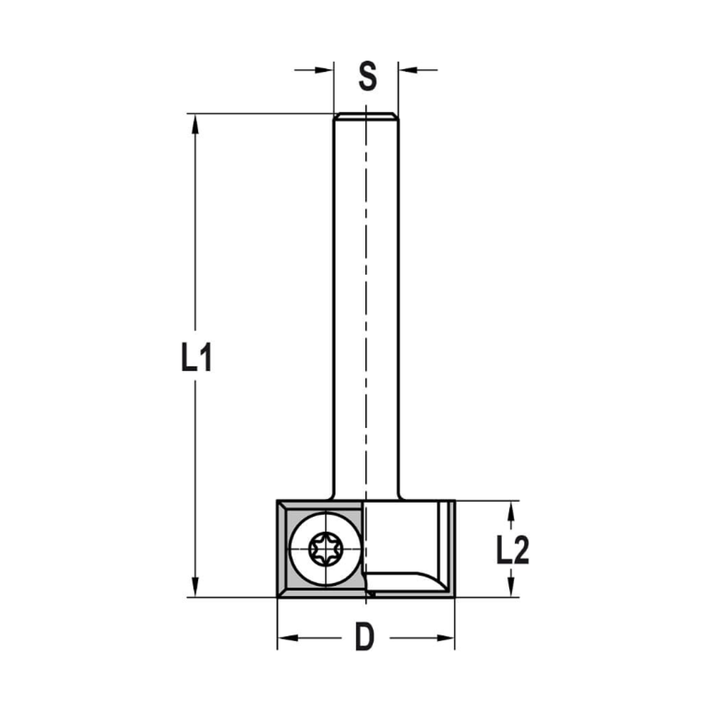 KEERMESSPONNINGFREES ZONDER GELEIDELAGER Ø 30 X 12 MM, TL=40 MM, S=6 MM, HW
