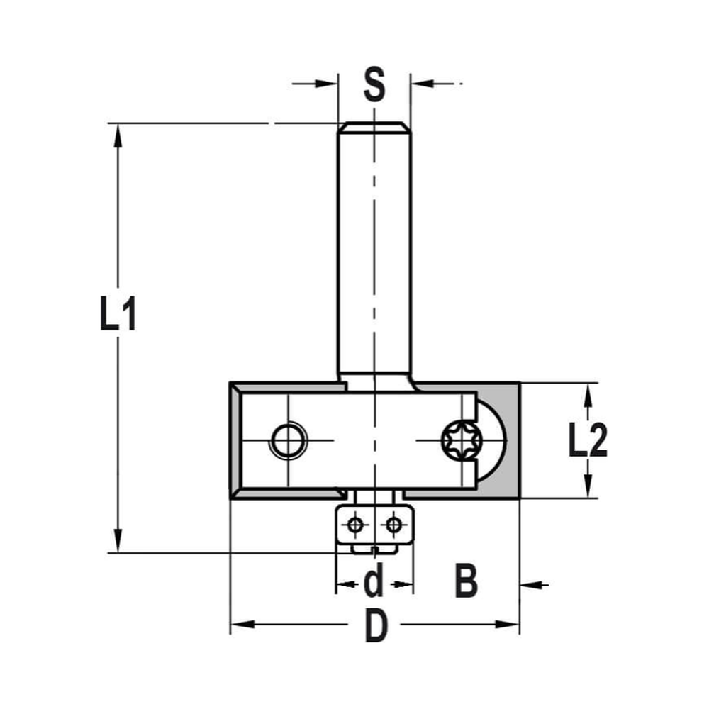 KEERMESSPONNINGFREZEN MET GELEIDELAGER, Type: Sponningbreedte (B) = 10,0 mm