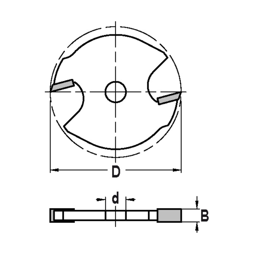 GROEFZAAGJES MET ASGAT 6,0 MM, Type: Groefzaagje D=40 x 1,5 mm