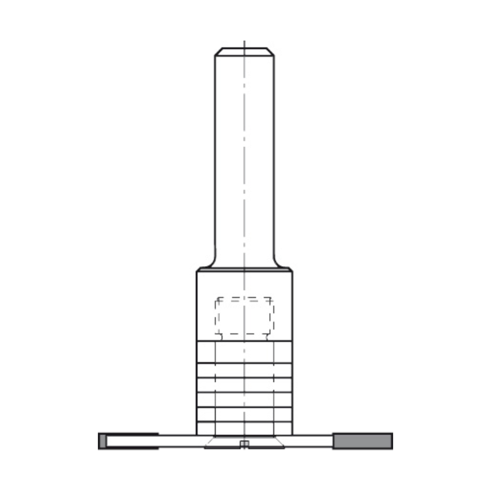 GROEFZAAGJES MET VERZONKEN ASGAT 8,0 MM, Type: Groefzaagje D=40 x 2,5 mm
