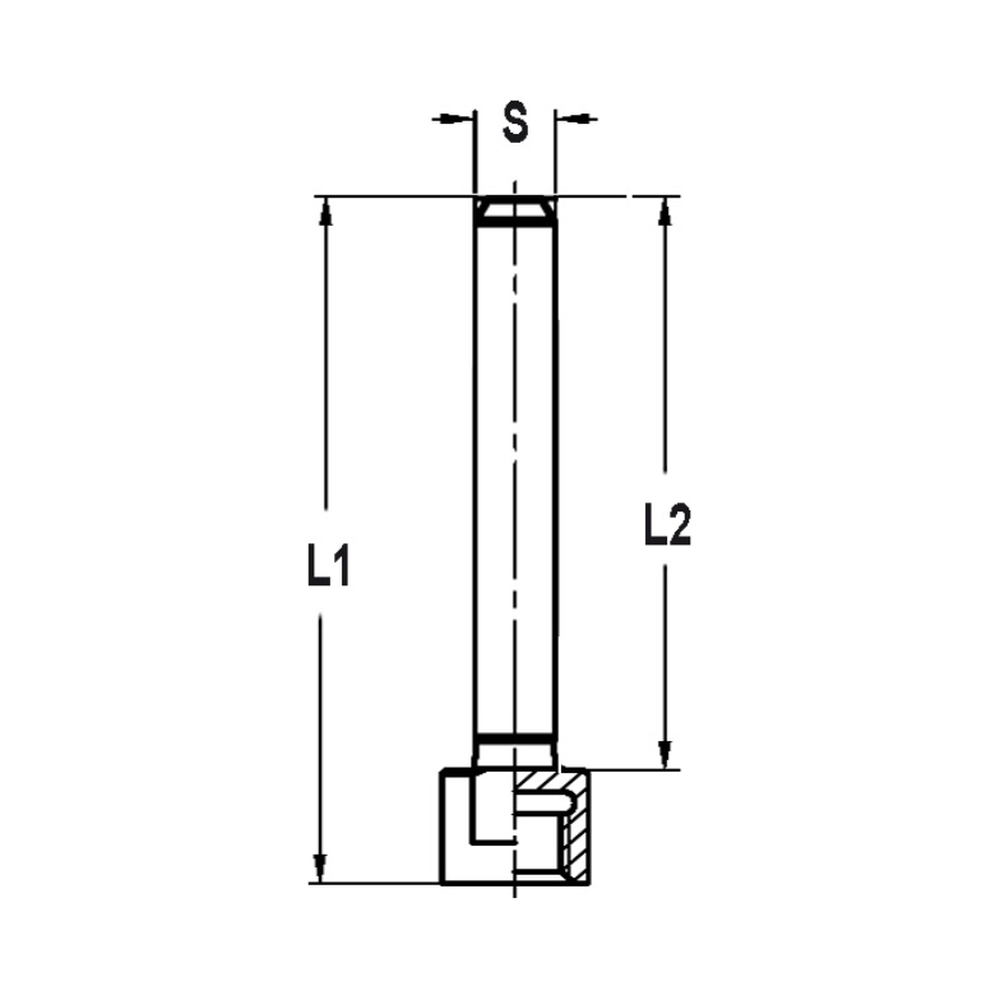 WISSELSCHACHT 8 MM, L1=40 MM