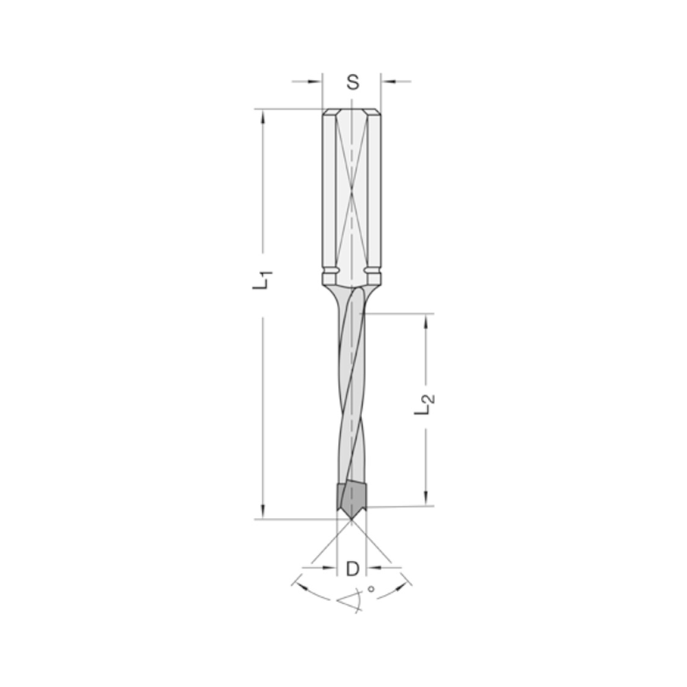 ISODUR DREVELBOOR 7 X 35 MM LINKS Schacht 10 mm SV