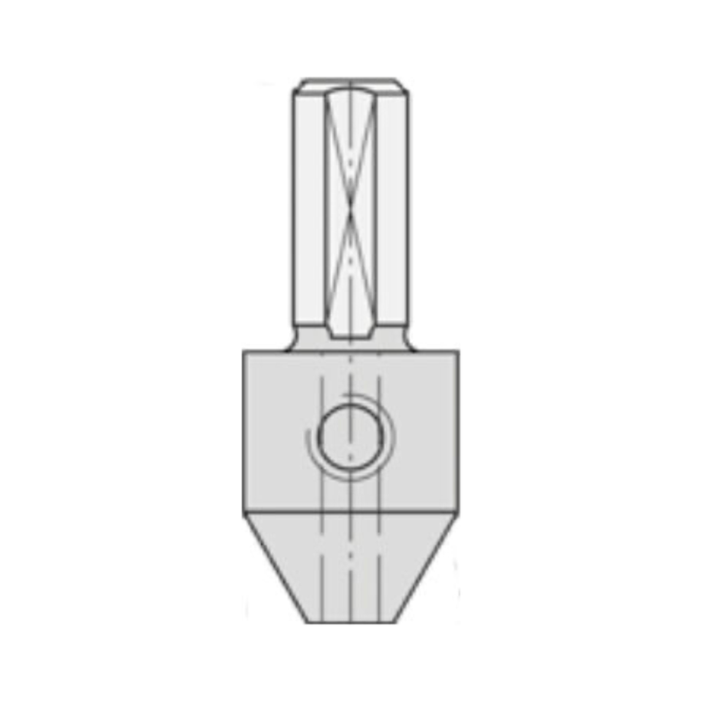 BOOROPNAMEN VOOR BOREN Opname d=5,0 mm Schacht (S) = 10 x 21 mm