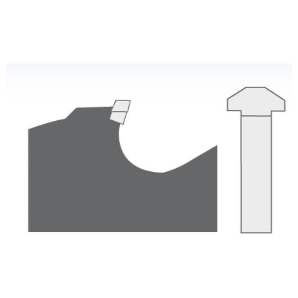 ZAAGBLAD Ø 100,9 MM, ASGAT 22 MM, B=7,00 MM, Z=3 P-SYSTEEM, HW Maken van groeven t.b.v. lamellen