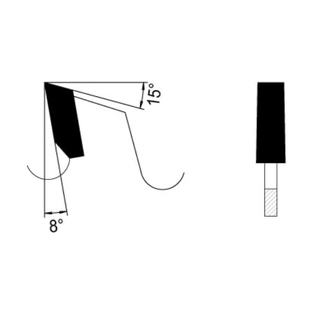 VOORRITSZAAGBLAD Ø 200 MM, ASGAT 45 MM, B=4,8-5,8 MM, Z=36 F KON., HW Af te stemmen op de snijbreedte van de hoofdzaag