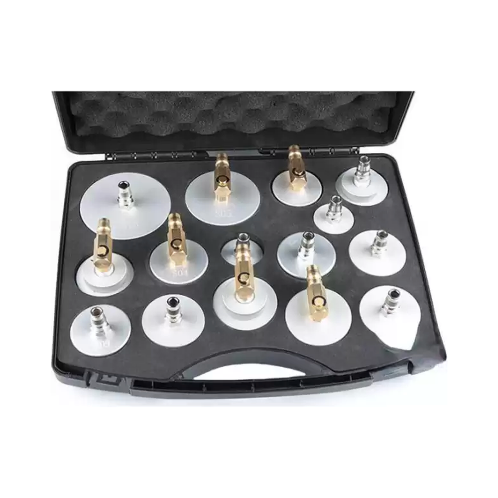 17PC Brake Bleeder Adapter Set, Brake Master Cylinder Bleeder Kit, Brake Fluid Bleeding Tools for Most Vehicles